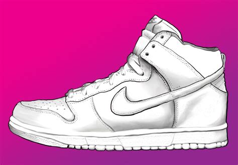 sneaker shoe drawing